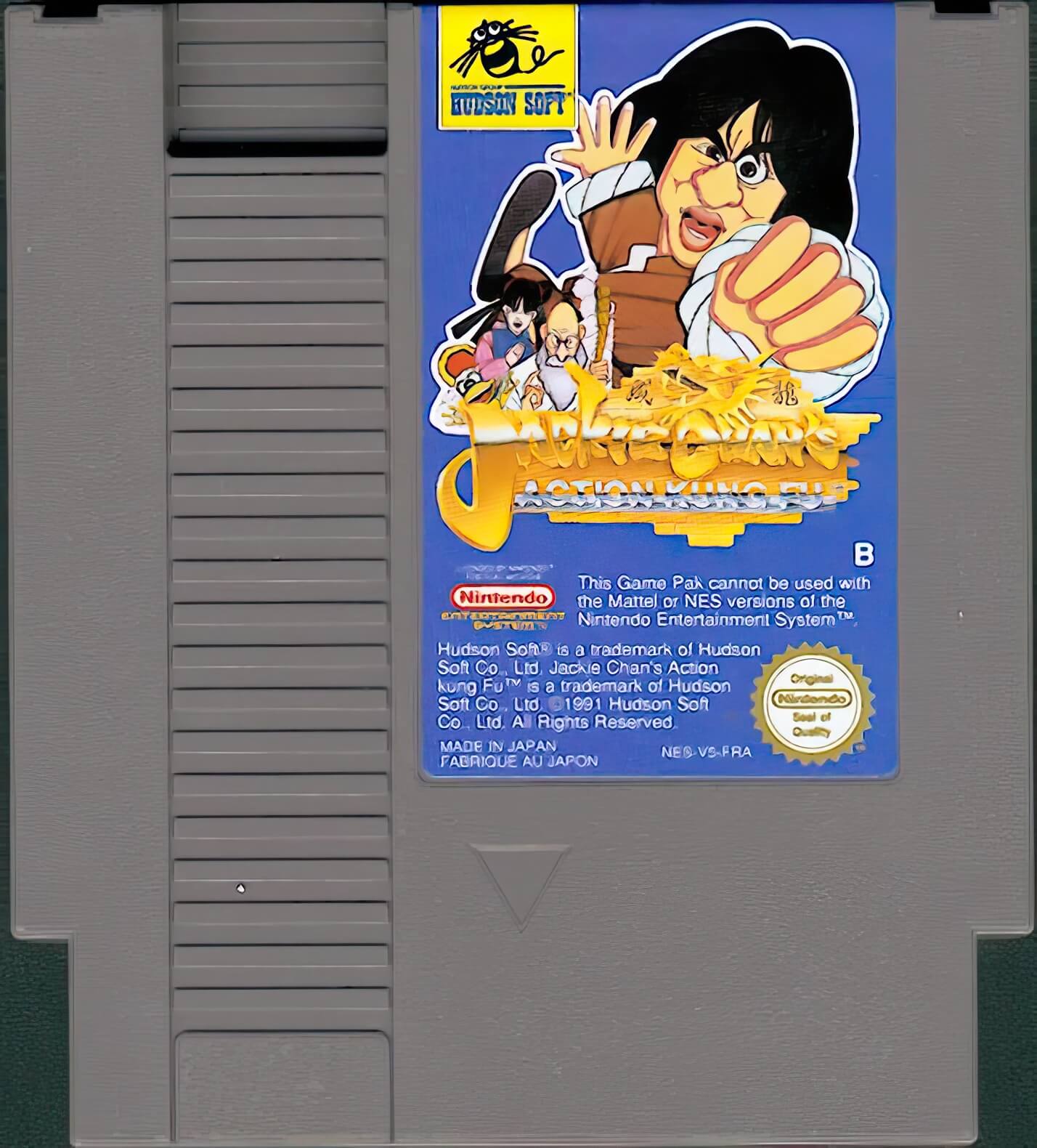 Лицензионный картридж Jackie Chans Action Kung Fu для NES\Famicom